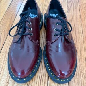 Dr. Martens Oxblood Leather Oxfords Women’s